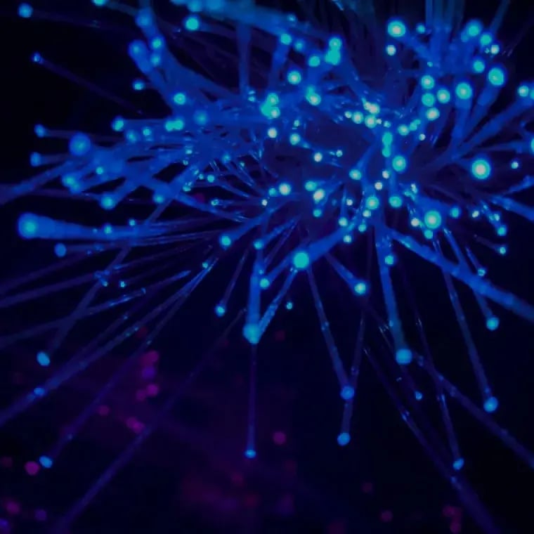 Fibre Optics Blue